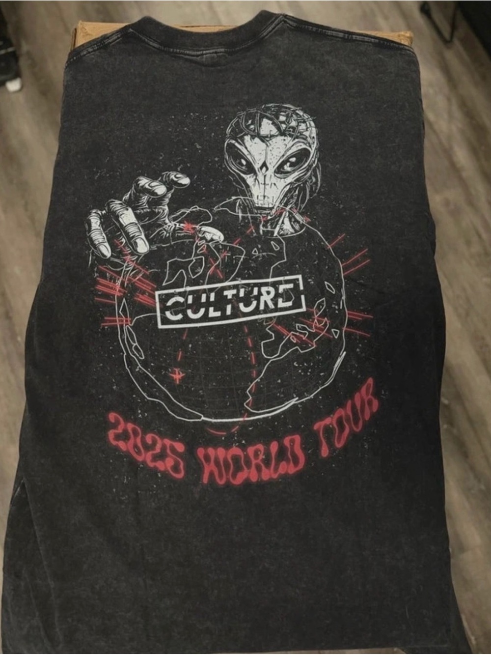 2025 Culture World Tour Black Graphic  Tee 3XL